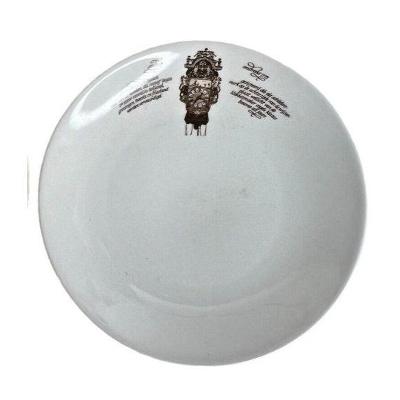 2 Mitterteich Porzellan Salad Side Plates Clock Pattern 7 3/4 IN Germany Vintage - Picture 4 of 7